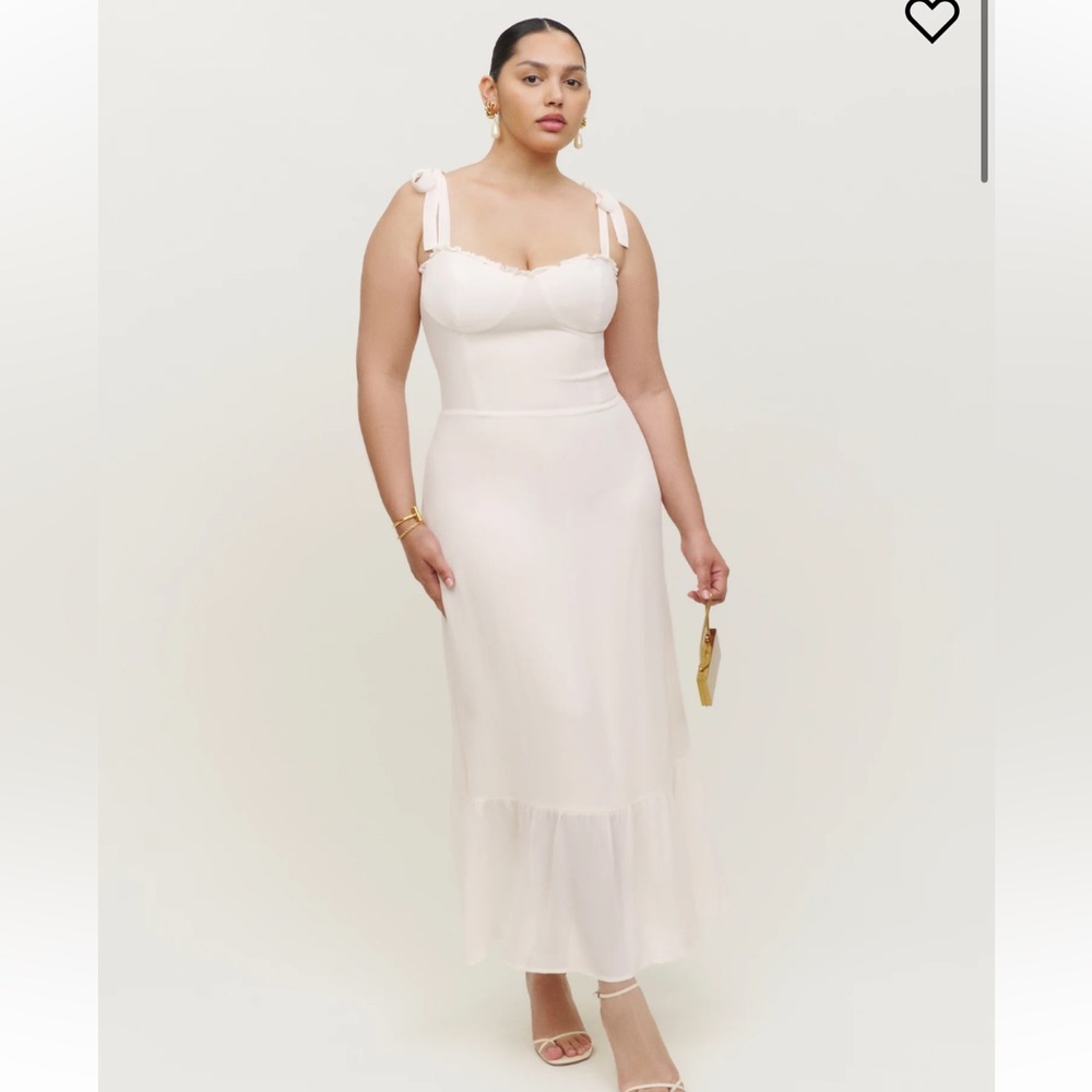 Brand new Reformation Nikita dress (ivory). Never worn